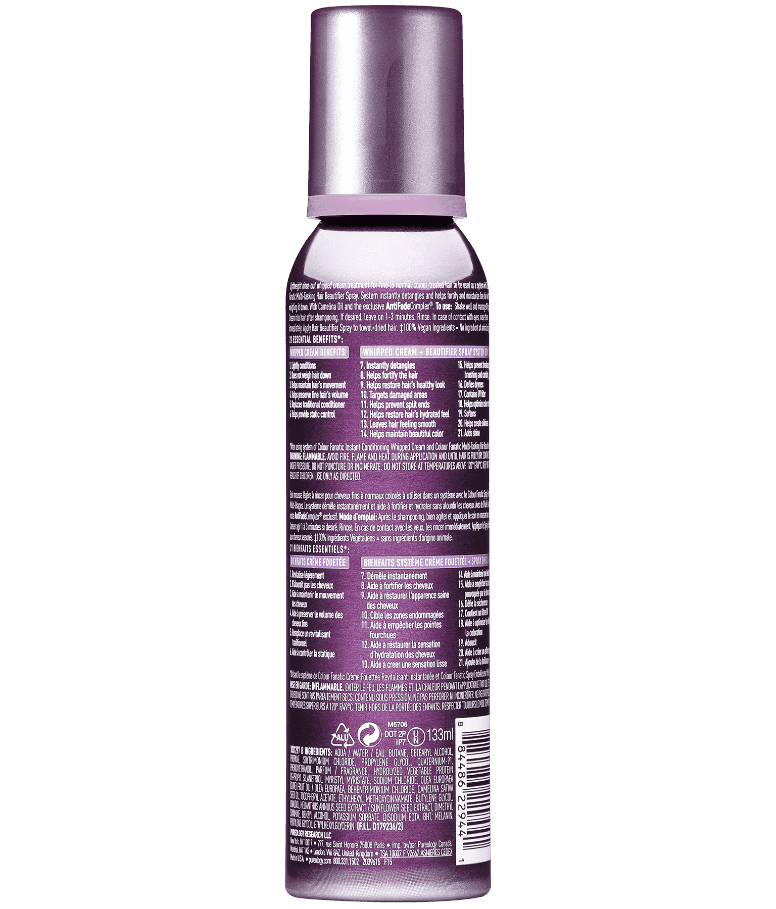 Colour Fanatic Whipped Cream Conditioner Ingredients